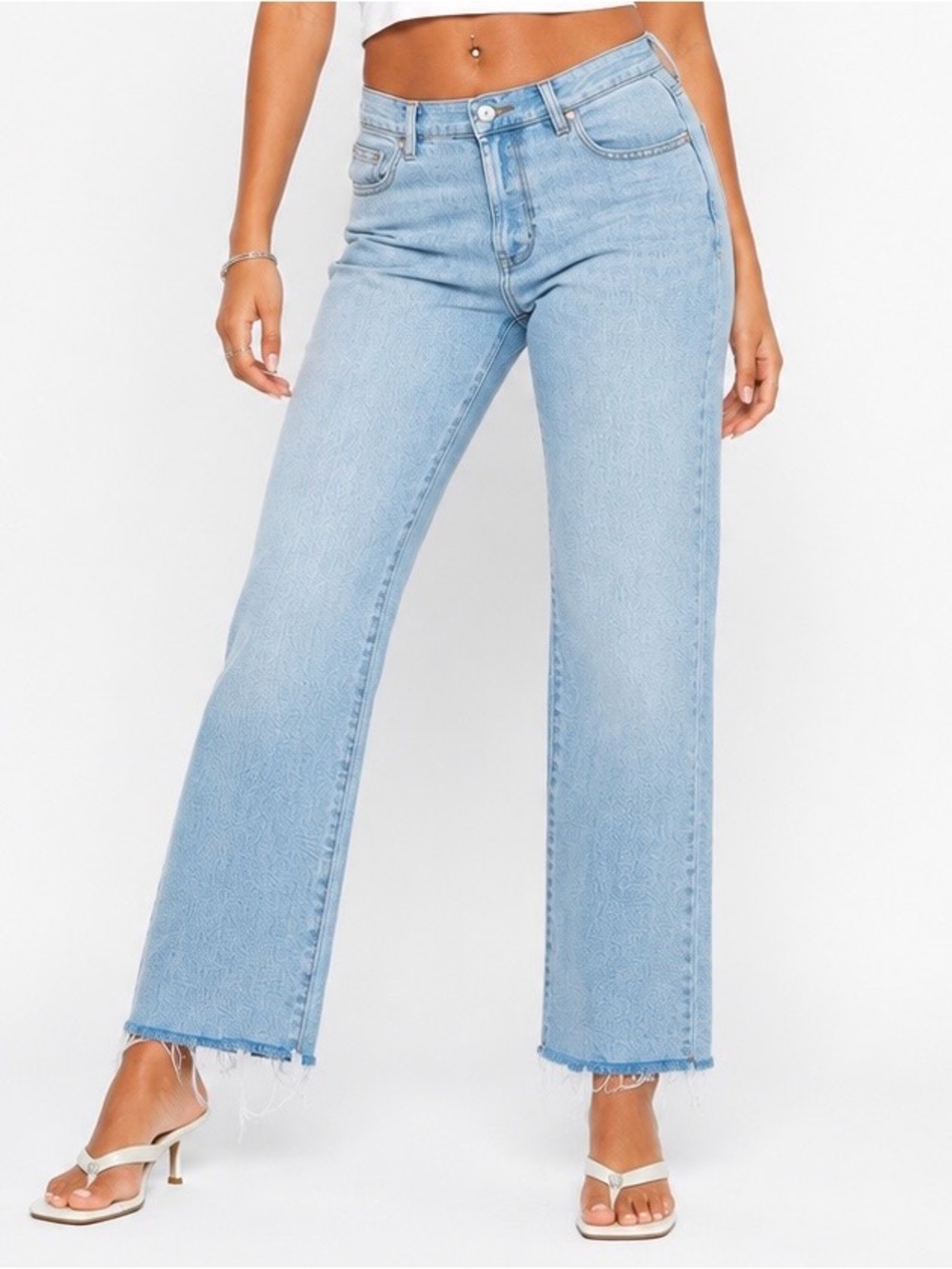 Kensie Jeans Vintage Luxe High Rise Stovepipe Jeans Light Wash Size 10/30